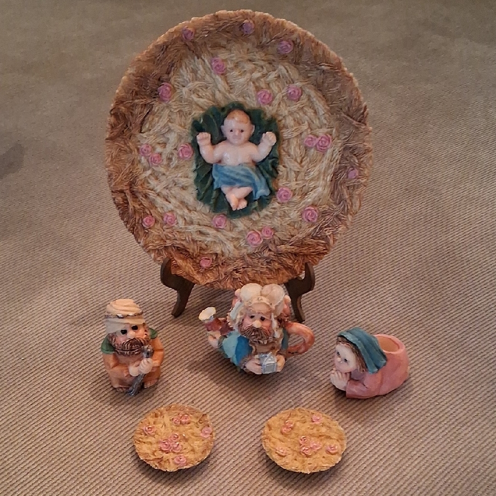 Miniature Religious Tea Set - 8 Piece Set